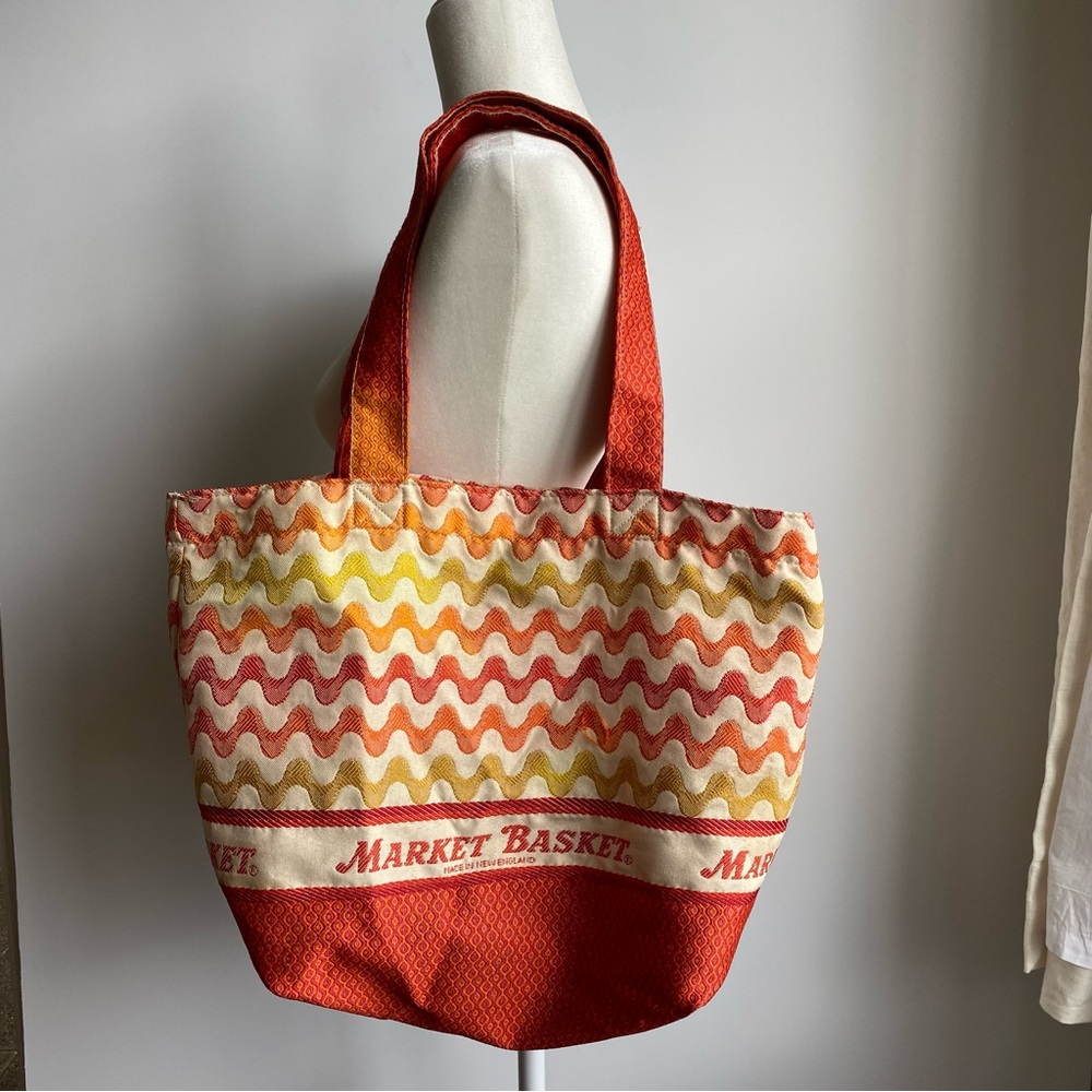 Market Basket Tote Bag Shopper Made in New England Sunset Vibes HTF